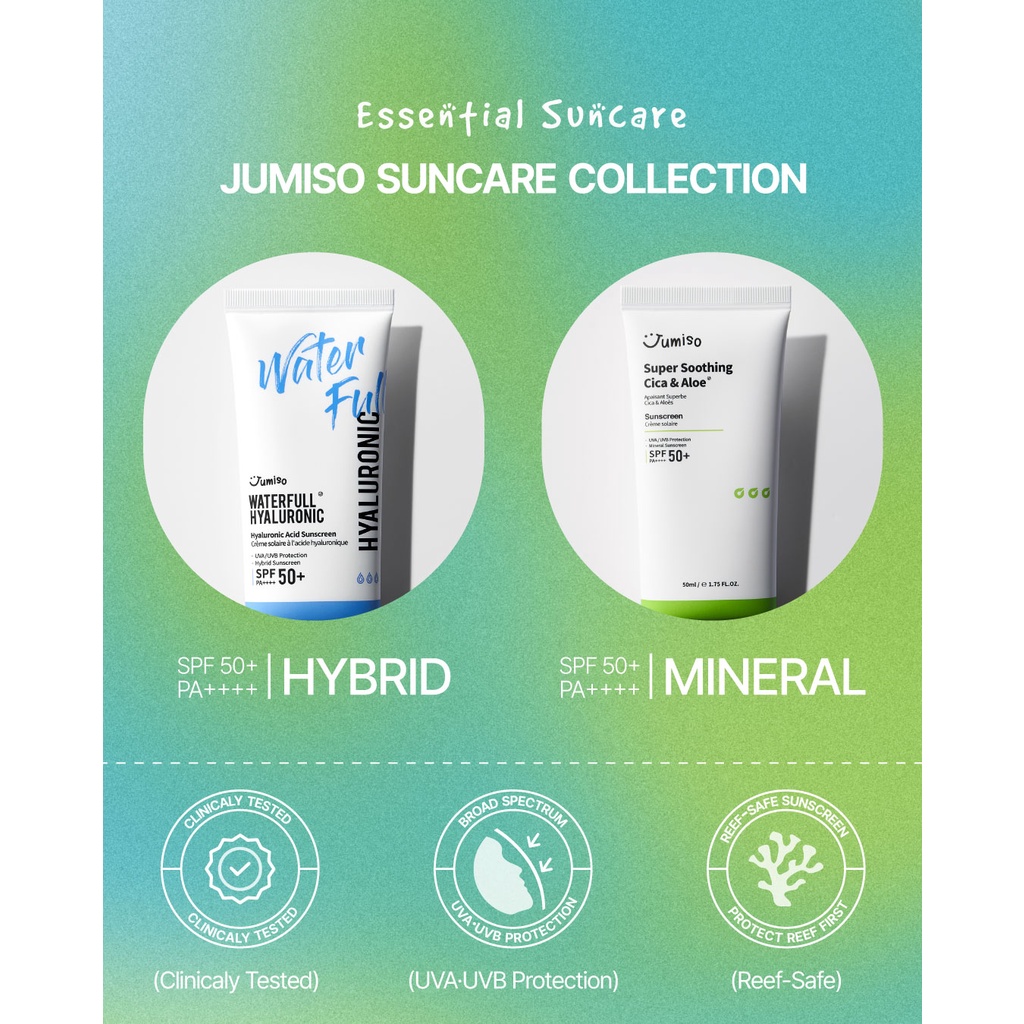 Kem chống nắng JUMISO Hyaluronic nâng tông màu da dưỡng ẩm hiệu quả 50ml