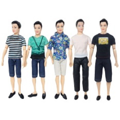 combo 5 quần áo ken cho búp bê