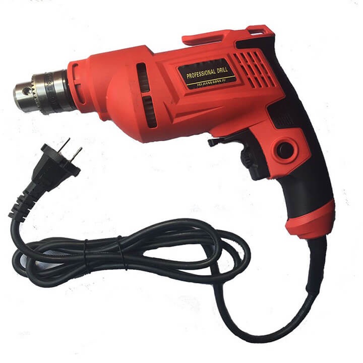Máy khoan điện cầm tay 10 ly cho gia đình dùng khoan, bắt vít, sửa chữa đa năng, công suất 880W