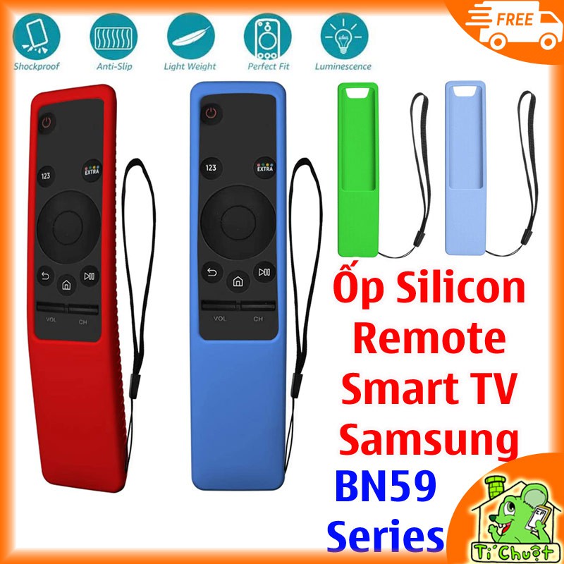 [Cho Remote DÀY Nhựa Cong-Ảnh Thật] Ốp Dẻo Silicon Bọc One Remote Samsung Smart TV 4K