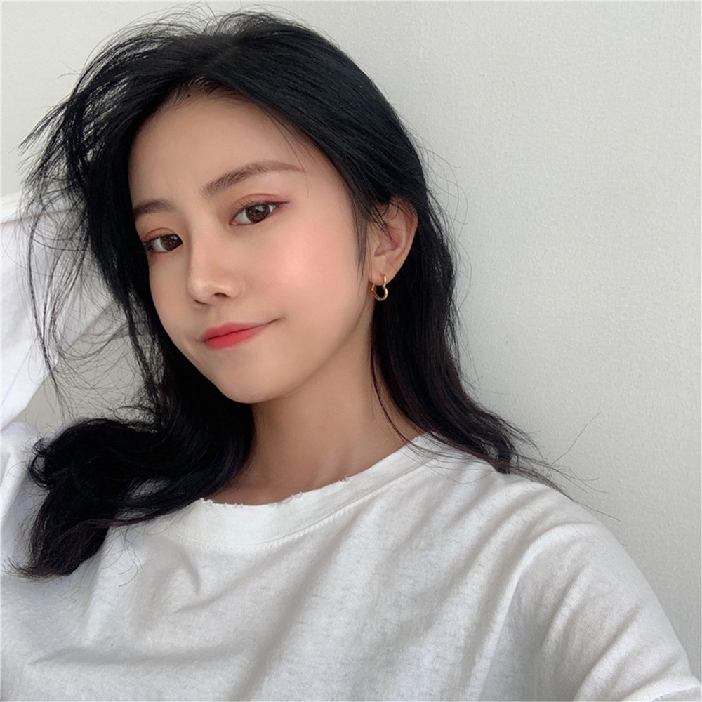 Bông Tai Hình Trái Tim Thời Trang Đơn Giản Dành Cho Nữ