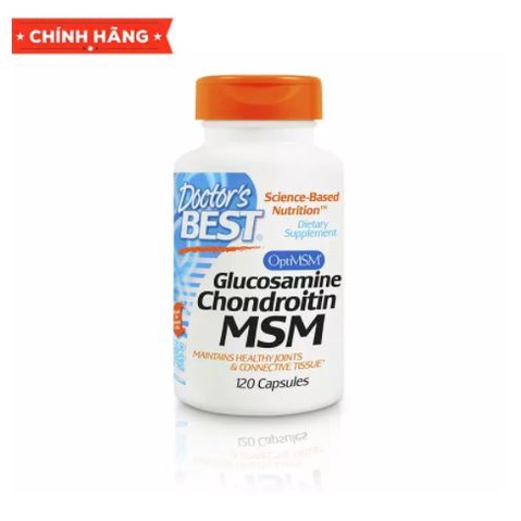 Doctor's Best Glucosamine Chondrotin MSM 120 viên - Hỗ trợ giảm thoái hóa và bảo vệ xương khớp