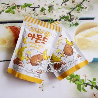 Hạnh nhân vị sữa chuối Hàn Quốc