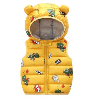 ÁO KHOÁC PHAO, ÁO GILE CÓ MŨ GẤU SIÊU CƯNG CHO BÉ TRAI, BÉ GÁI TỪ 8-20KG