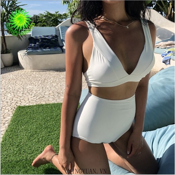 Bộ bikini thời trang eo cao phong cách Hàn Quốc gợi cảm cho nữ