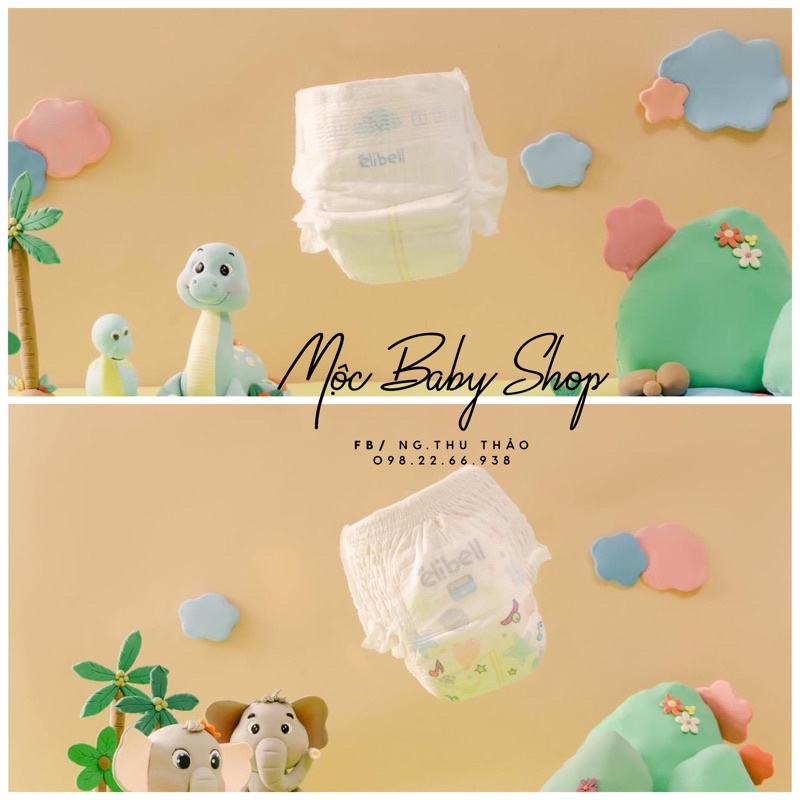 [Tách Bịch] 1 Miếng Dùng Thử Bỉm Elibell Dán/Quần S1/M1/L1/Xl1