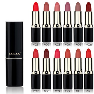 Son sáp Lulla màu nhung lì chống nước 12 màu lựa chọn