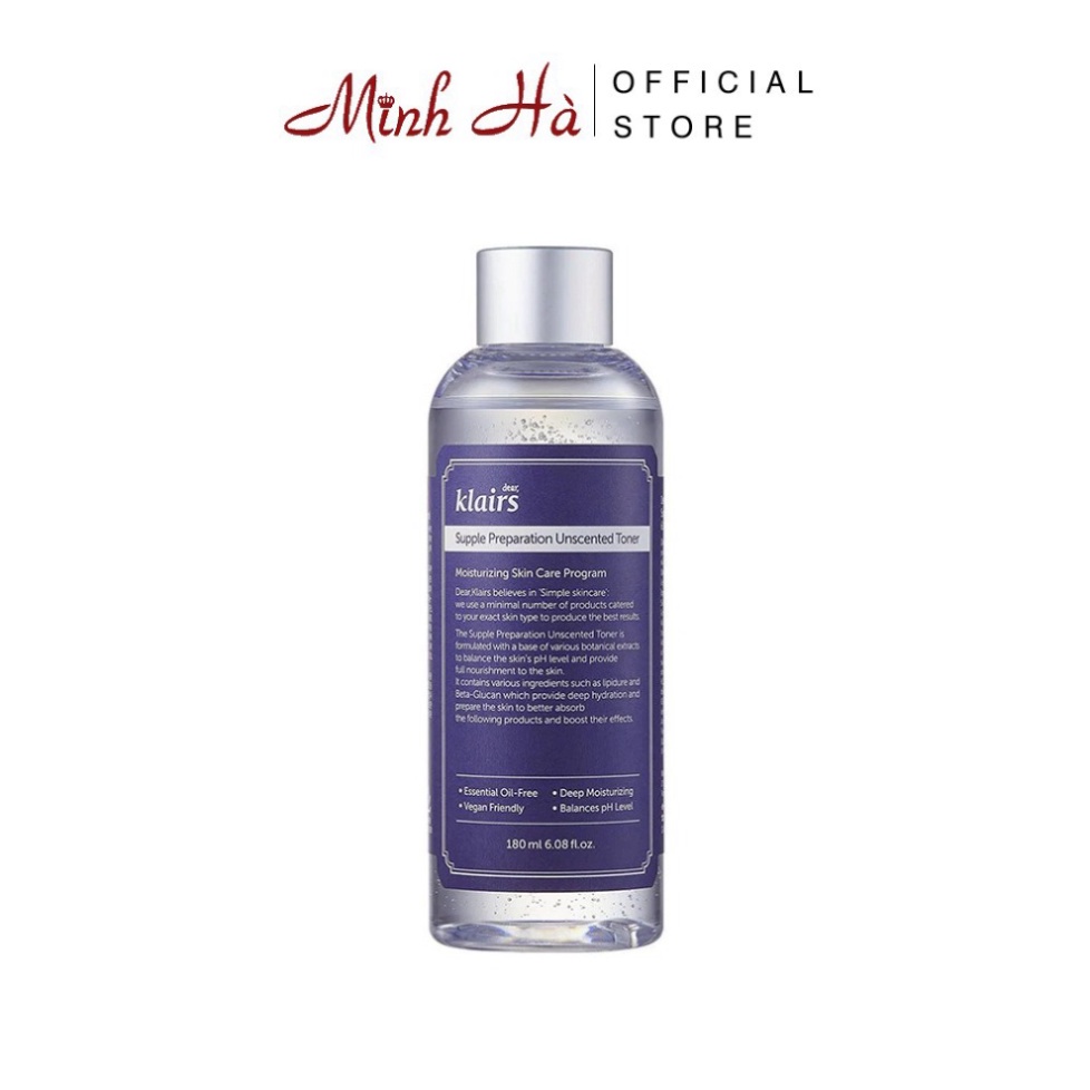 Toner Klairs không mùi Supple Preparation Unscented 180ml | WebRaoVat - webraovat.net.vn