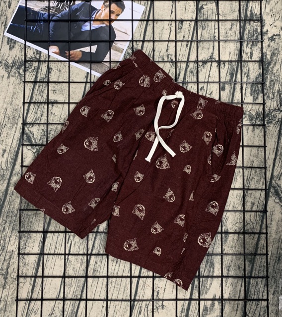 Quần lửng nam coton bố
