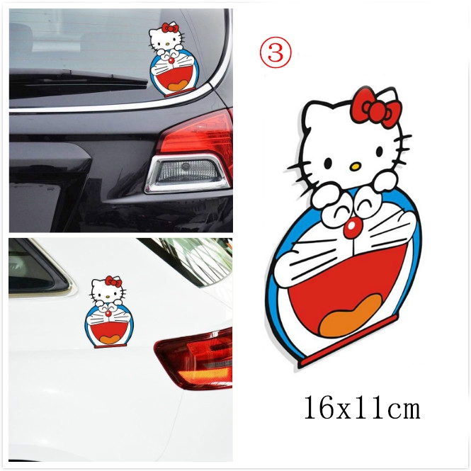 Decal DáN Hello Kitty PhảN Quang Cho Xe Hơi / Xe MáY