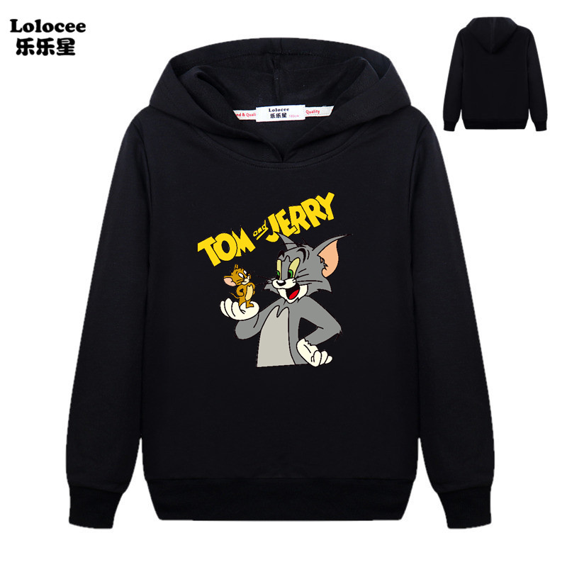 Áo Hoodie In Hình Tom &amp; Jerry Ngộ Nghĩnh Cho Bé Trai 2021