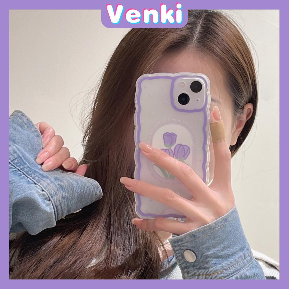 Ốp Điện Thoại Silicon Mềm Trong Suốt In Hình Hoa Tulip Cho iPhone 13 Pro Max 12 Pro Max 11 7Plus