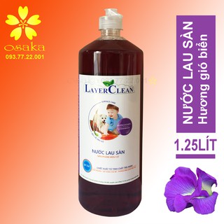 Nước lau sàn hữu cơ Layer Clean hương Gió Biển chai 1.25L