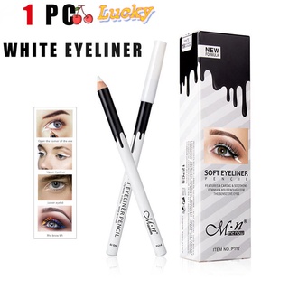 Bút kẻ mắt màu trắng ánh kim lâu trôi không thấm nước thời trang