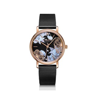 Đồng hồ nữ JS-033C Julius Star Hàn Quốc kính sapphire dây thép
