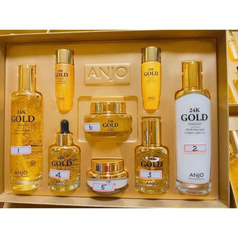 SET 6 TINH CHẤT VÀNG 24K ANJO- GOLD 24K