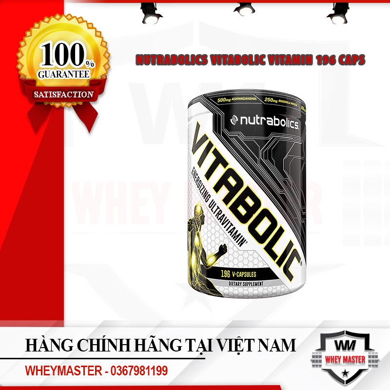 Vitabolic viên Bổ Sung Vitamin Tổng Hợp Và Khoáng Chất NUTRABOLICS VITABOLIC 196 CAPSULES - Từ CANADA