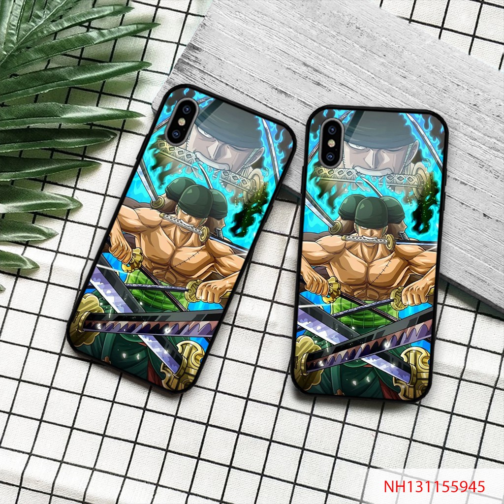 - ỐP IPHONE, SAMSUNG TRÁNG GƯƠNG NHÂN VẬT ZORO TRONG ONE PIECE NH131155945