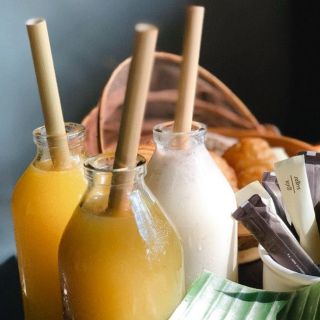 Ống hút tre uống trà sữa trân châu