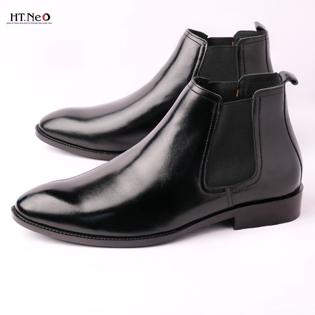 Giày đốc da bò nam HT.NEO Da bò nguyên miếng mịn bóng, khóa zip ctiện dụng nhưng vẫn không kém phần sành điệu DN25