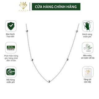 Dây chuyền bạc Ý s925 Choker bi đốt D3591 - AROCH Jewelry