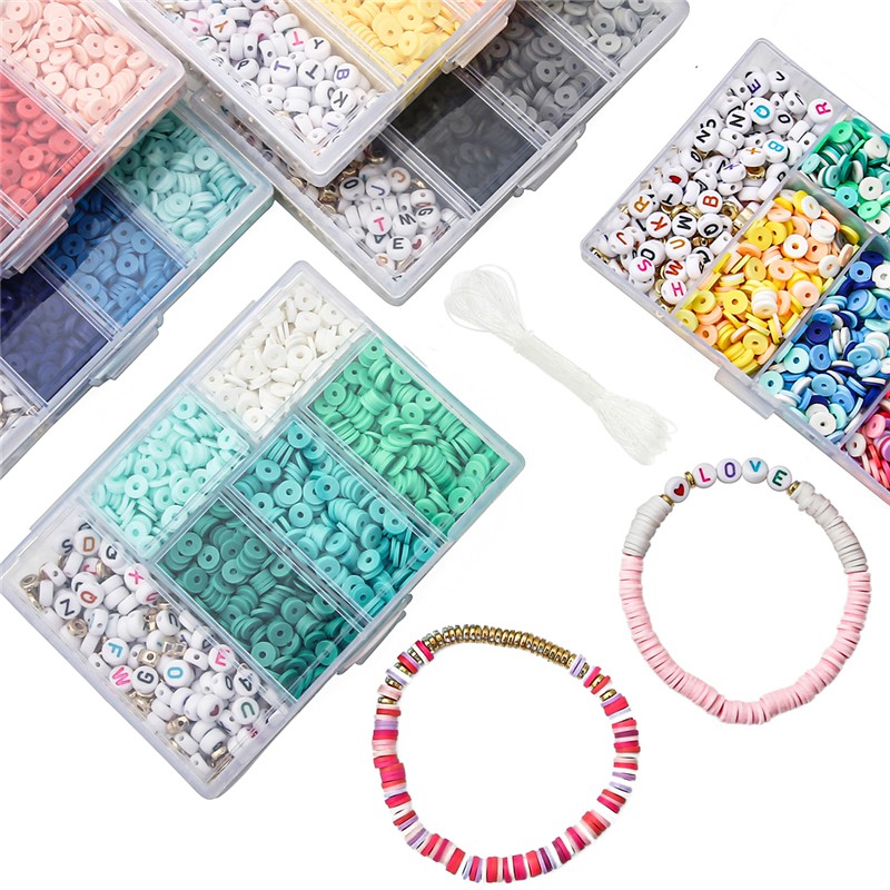 Set hạt sứ Beadia mềm mại 6mm có hộp đựng