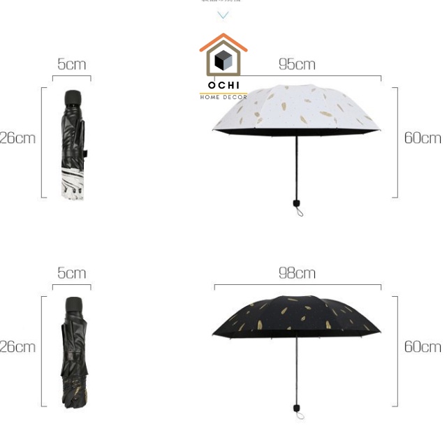 Ô chống tia uv, dù che nắng ngoài trời, dù che mưa Miyoshi