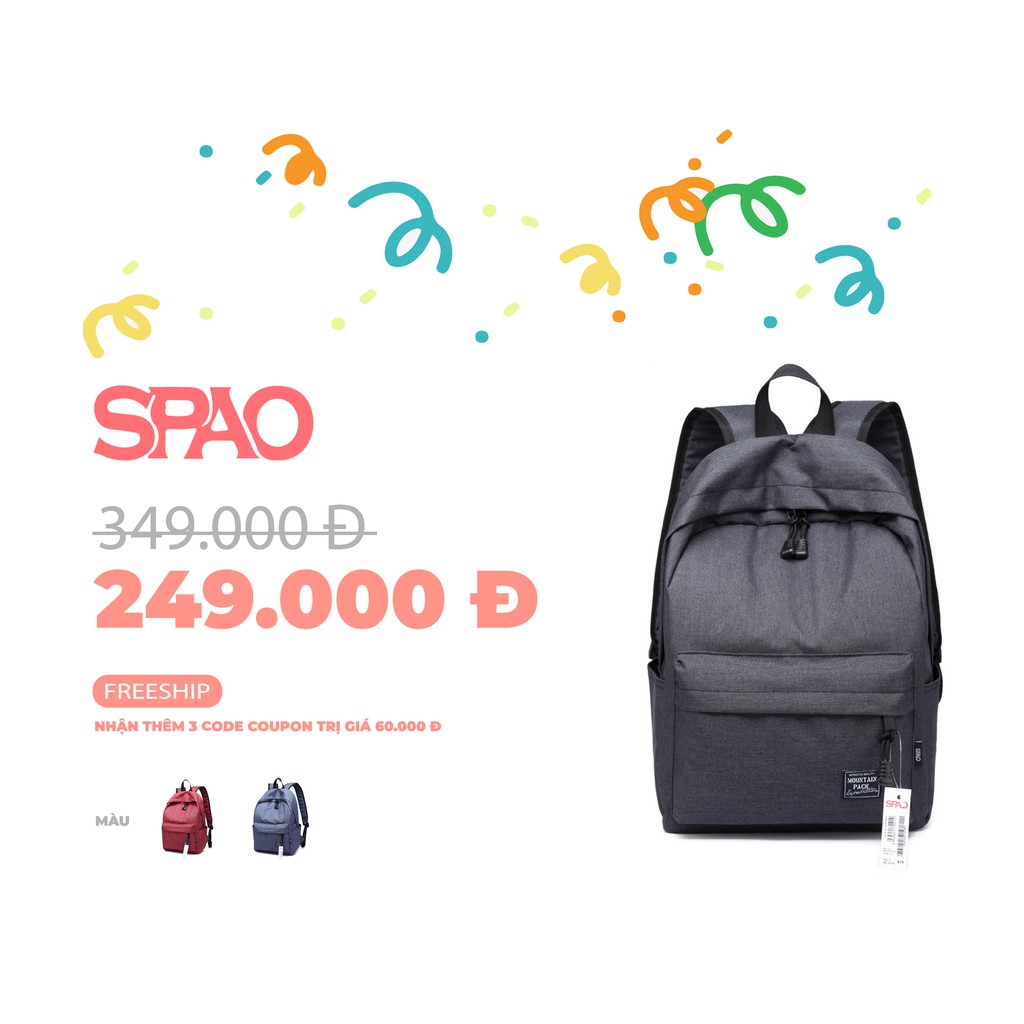 Balo Hàn Quốc SPAO Korea Collage packbag