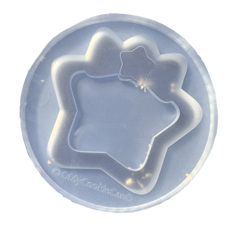 Khuôn Silicone Hình Ngôi Sao / Nơ Dùng Làm Vật Liệu Resin Trang Trí Bàn DIY
