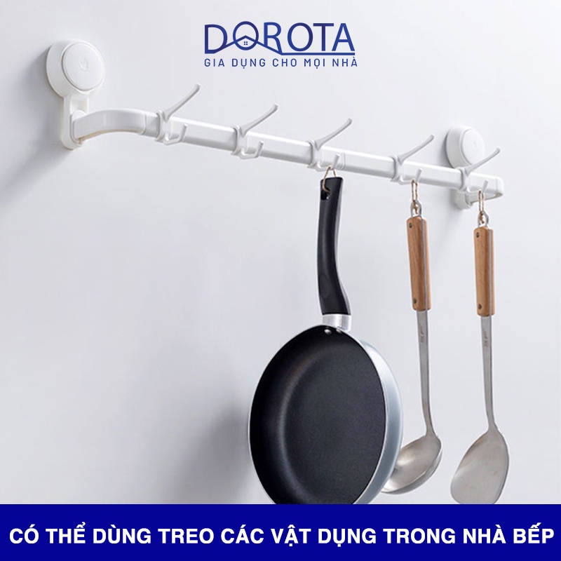 Kệ nhà tắm dán tường DOROTA giá để bếp đa năng treo khăn Towel Rack không cần khoan AW556