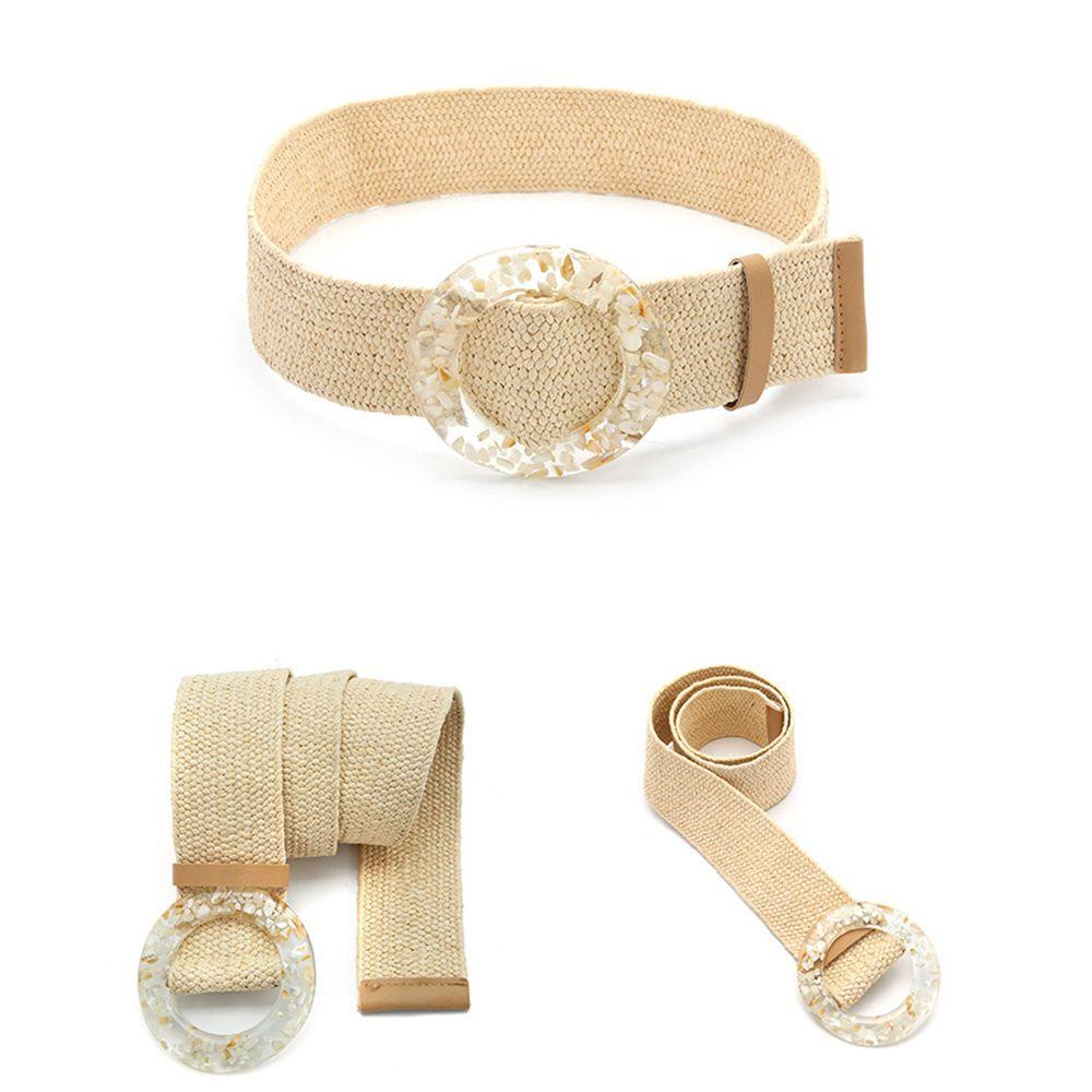 Thắt Lưng Bện Rơm Phong Cách Bohemia Thời Trang Đi Biển Mùa Hè
