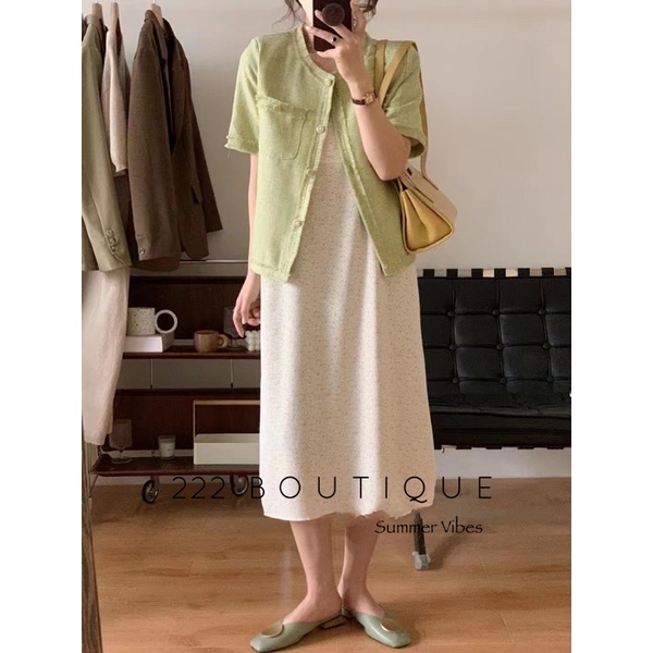 Áo first sight tweed cổ tròn | BigBuy360 - bigbuy360.vn