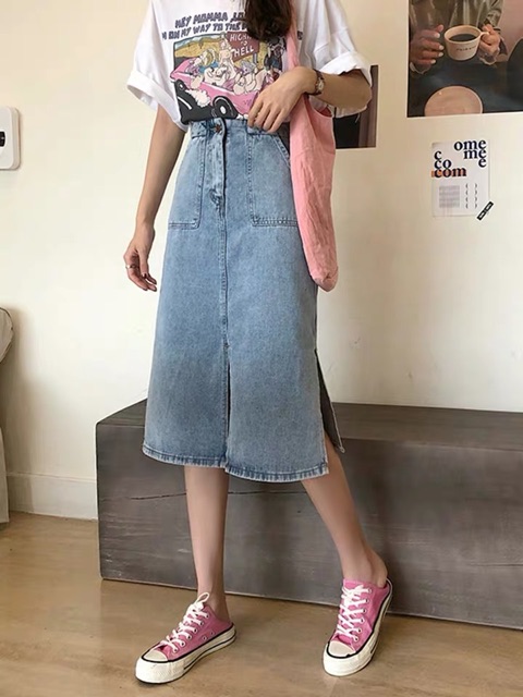 [ ORDER ] Chân váy jean xẻ | BigBuy360 - bigbuy360.vn