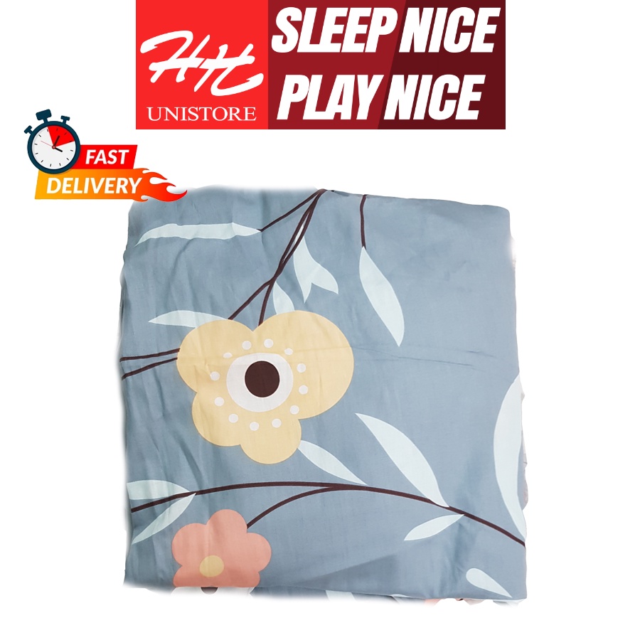 Bộ Ga Grap 100% Cotton 4 Món 1 Ga, 1 áo ôm, 2 áo gối Hy&amp;Han Unistore