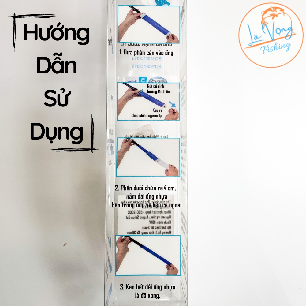Ống Cuốn Cần Silicon Ryuki, SAMANTA  chống trơn trượt, cuốn cần câu đài. Ống rút silicon tay cầm tiện lợi