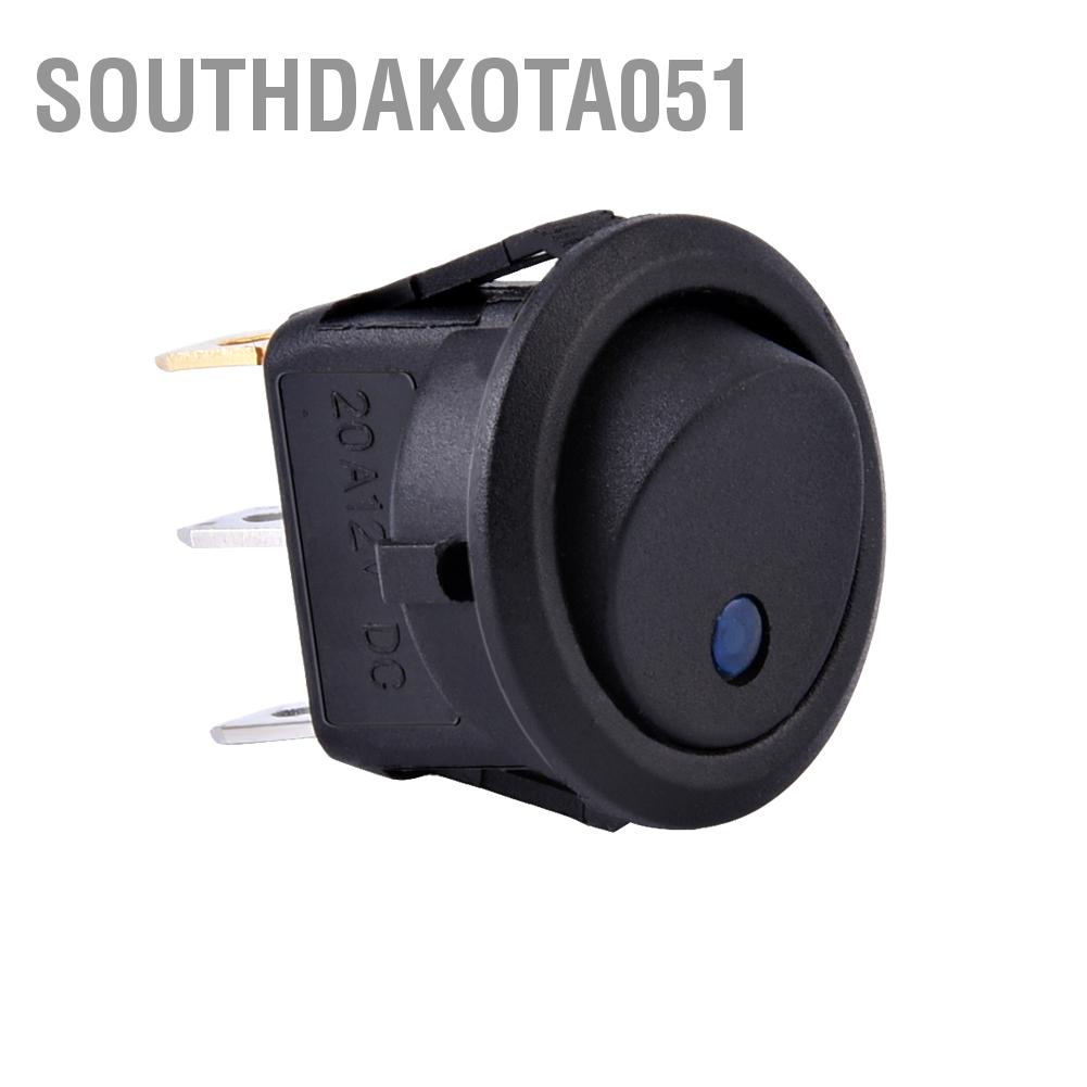 Nút nhấn bật / tắt công tắc Spst 12V cho xe van Dash Boat Light A