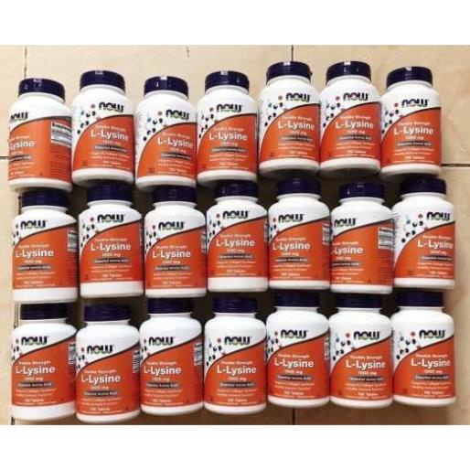 NOW L-LYSINE 500MG | Viên Uống Hỗ Trợ Miễn Dịch Giảm Mụn Tổng Hợp Collagen