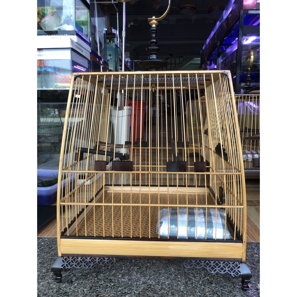 Lồng Vuông Thái Tre Pha Gỗ