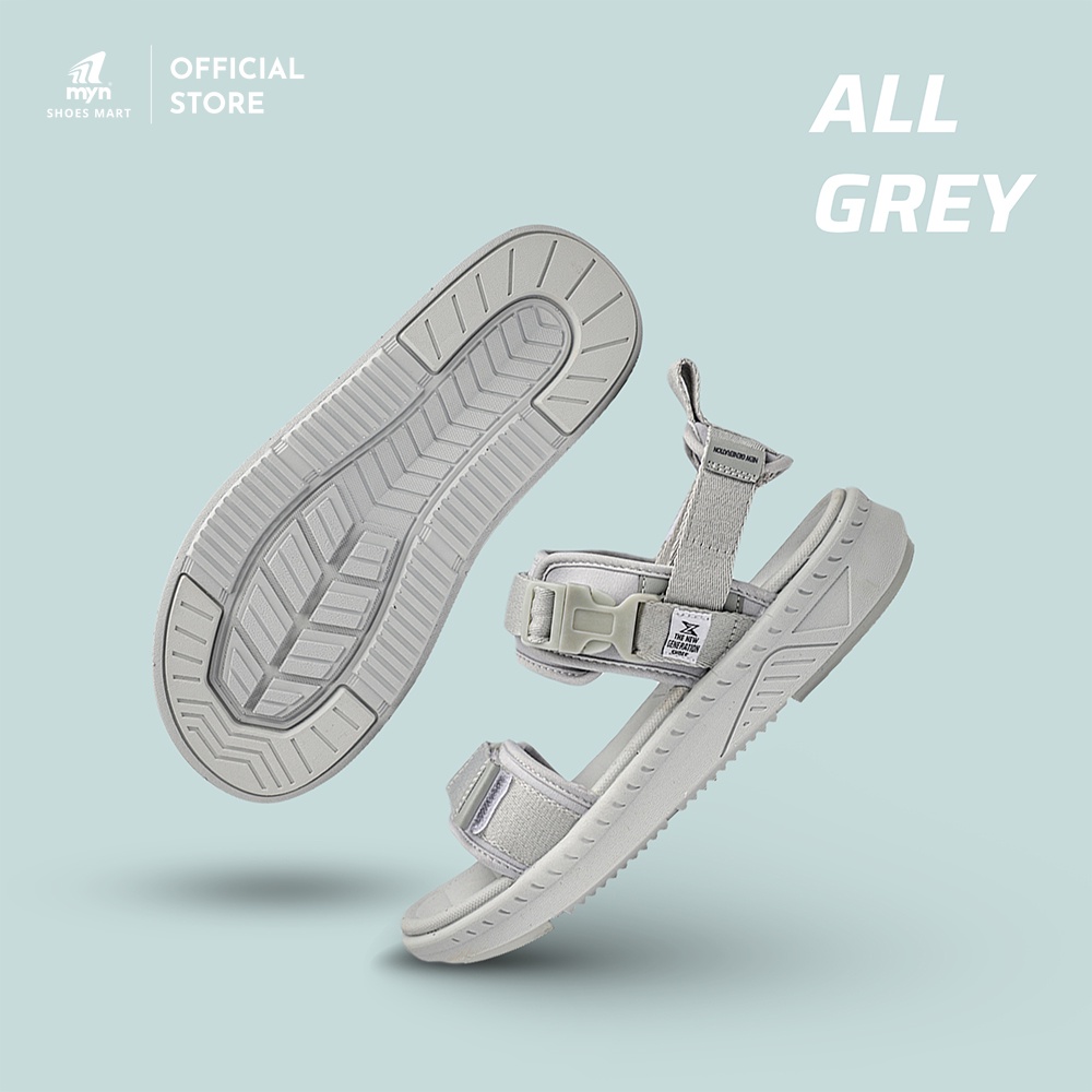 [Mã SKAMLTSM9 giảm 10% đơn 99K] Giày Sandal unisex ZX The Bubble D - MS 2714 - ALL GREY