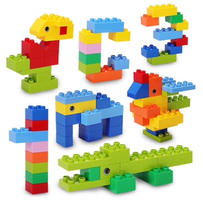 Lego Duplo 121 chi tiết Đồ chơi xếp hình lắp ráp gạch lego loại to bự cho bé sáng tạo MS 520