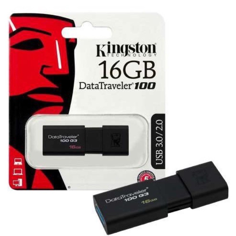 1️⃣6️⃣ USB Kingston DT100G3 16GB nắp trượt tốc độ upto 100MB/s