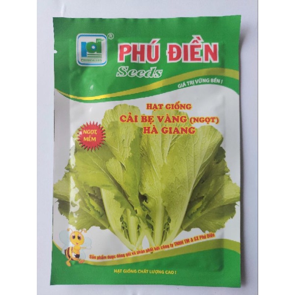 HẠT GIỐNG CẢI BẸ VÀNG (NGỌT) HÀ GIANG