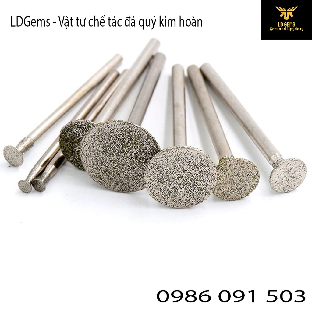 Mũi mài kim cương (MÃ C3) Cốt 2.35mm  chuyên dụng mài, chạm, khắc tượng ngọc, đá quý, đá thô, đá cảnh