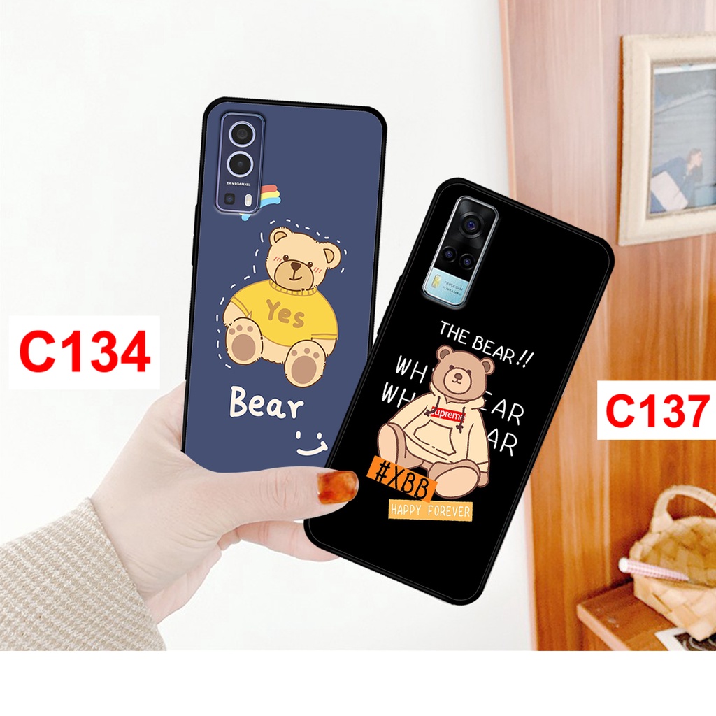 Ốp lưng Vivo Y53s - Y51(2020) - Y72 5G in hình gấu baer dễ thương. ốp lưng vivo rẻ bền đẹp.