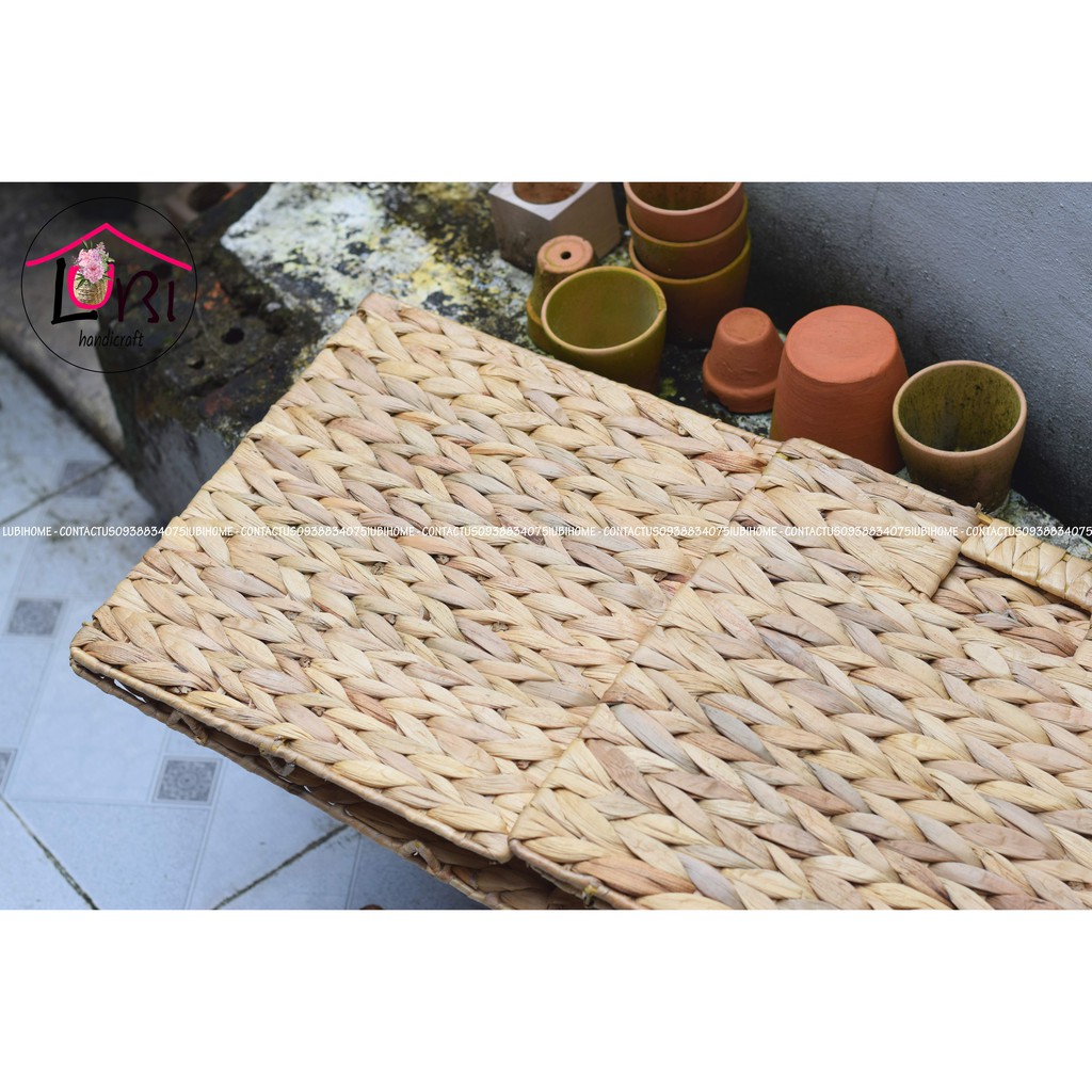 Litishop - Sọt đựng đồ lục bình hình vuông, có thể gấp gọn | BigBuy360 - bigbuy360.vn