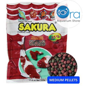 Thức ăn cá cảnh Sakura 35% protein 500g