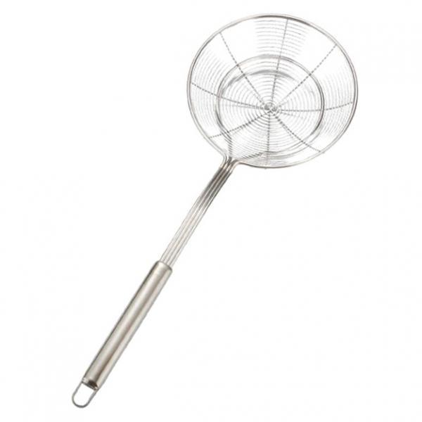 [DYNWAVE2]Stainless Steel Chinese Spiral Lifter Skimmer Deep Frying Strainer 14cm