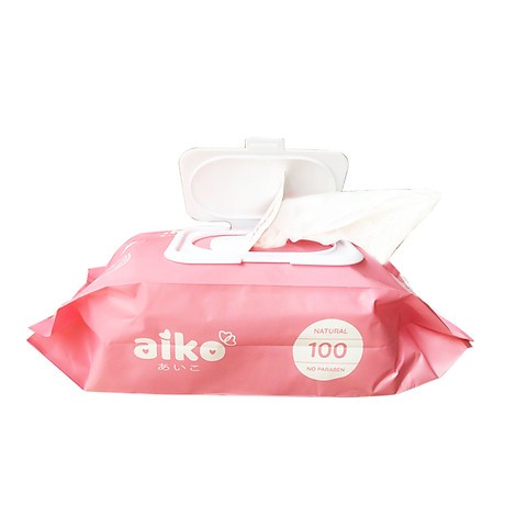 KHĂN ƯỚT CHO BÉ AIKO 100 TỜ