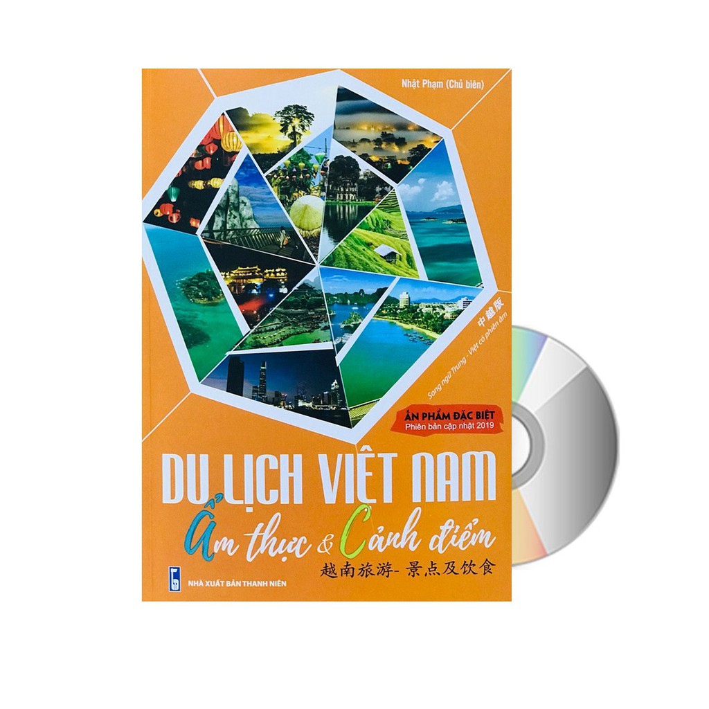 Sách - Du lịch Việt Nam Ẩm Thực và Cảnh Điểm song ngữ Trung - Việt có phiên âm phiên bản mới 2019 có mp3 nghe + DVD nghe | BigBuy360 - bigbuy360.vn