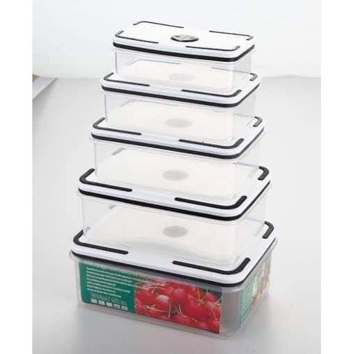 BỘ 5 HỘP NHỰA ĐỰNG THỰC PHẨM NHIỀU KÍCH CỠ BẢO QUẢN RAU QUẢ TƯƠI TIỆN DỤNG CHẤT LIỆU NHƯA AN TOÀN CAO CẤP